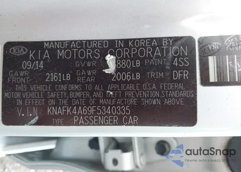 2015 Kia Forte Lx из США, поврежденный, VIN KNAFK4A69F5340335